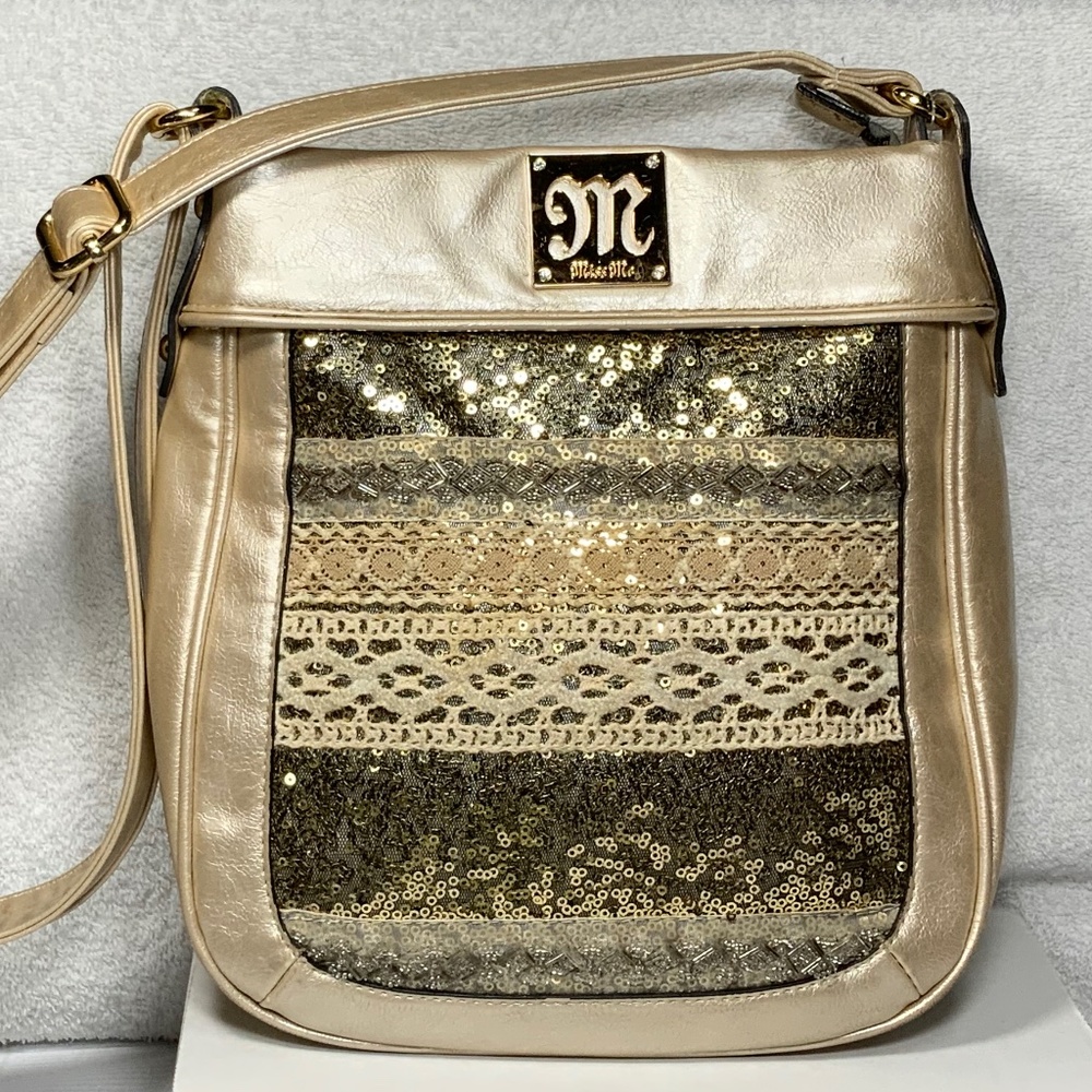 Miss Me Sequined Crossbody Shoulder Bag